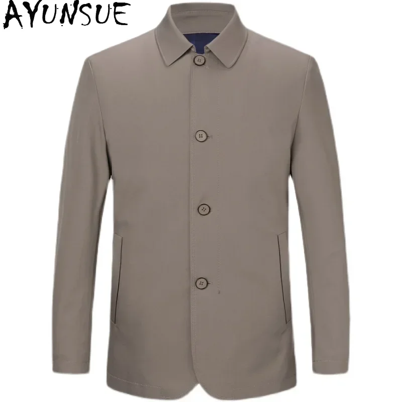 AYUNSUE Mens Clothes 80% Mulberry Silk Spring Autumn Business Casual Jackets for Men Fashion Jacket Coats Chaquetas Hombre Lq
AYUNSUE Mens Clothes 80% Mulberry Silk Spring Autumn Business Casual Jackets for Men Fashion Jacket Coats Chaquetas Hombre Lq