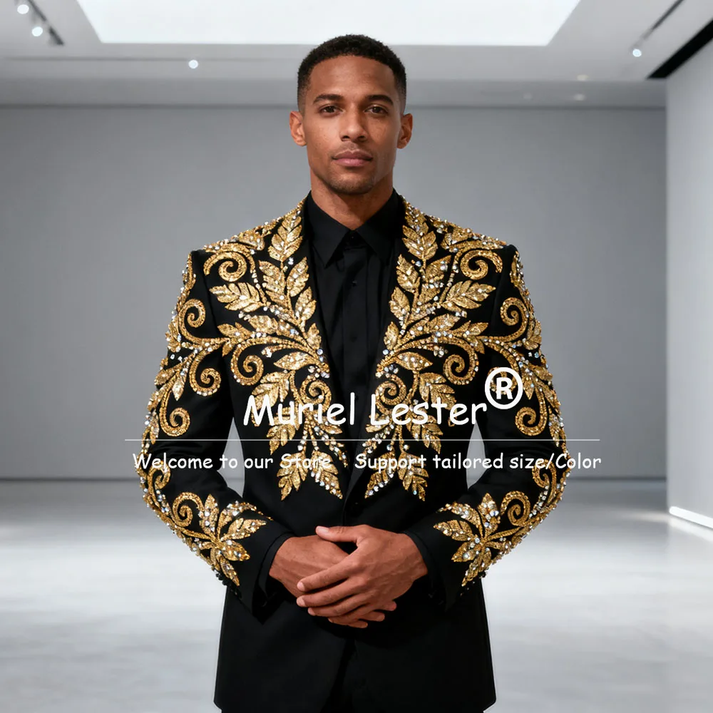 Эксклюзивные ювелирные изделия с камнями, свадебные костюмы для мужчин, комплекты из 2 предметов, однобортные смокинги для жениха, мужские блейзеры для официальных вечеринок по индивидуальному заказу 
Эксклюзивные ювелирные изделия с камнями, свадебные костюмы для мужчин, комплекты из 2 предметов, однобортные смокинги для жениха, мужские блейзеры для официальных вечеринок по индивидуальному заказу