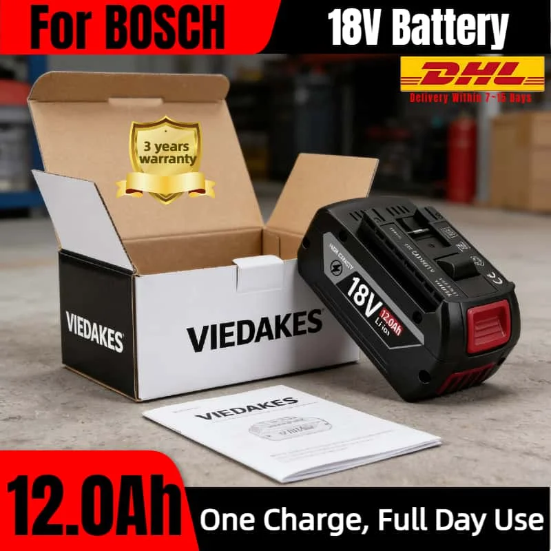 100% Viedakes NEW for bosch 18v battery 12ah suitable for GTB,GDS,GOP,GEX,GBH,GWS,GSR,GKS power tools for bosch 18v battery tool
100% Viedakes NEW for bosch 18v battery 12ah suitable for GTB,GDS,GOP,GEX,GBH,GWS,GSR,GKS power tools for bosch 18v battery tool
