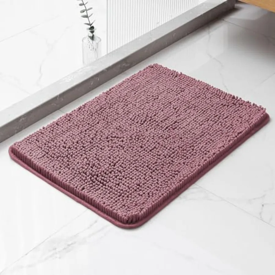 Bathroom Rugs - Plush Chenille Non-Slip Bath Mat - Absorbent, Washable, Soft and Thick Decor for Shower, Sink, Kitchen, Tub, Ho
Bathroom Rugs - Plush Chenille Non-Slip Bath Mat - Absorbent, Washable, Soft and Thick Decor for Shower, Sink, Kitchen, Tub, Ho