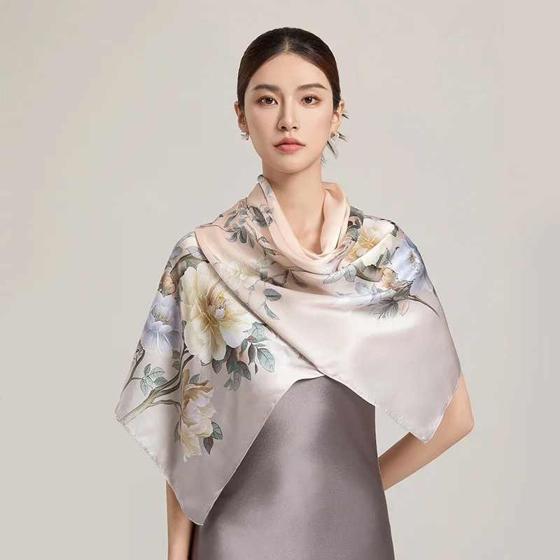 170x50cm Women Silk Scarf Long Head Scarves 100% Silk Shawls Wraps Floral Scarf 2025 Print Neckscarf Pure Real Silk Scarves
170x50cm Women Silk Scarf Long Head Scarves 100% Silk Shawls Wraps Floral Scarf 2025 Print Neckscarf Pure Real Silk Scarves
