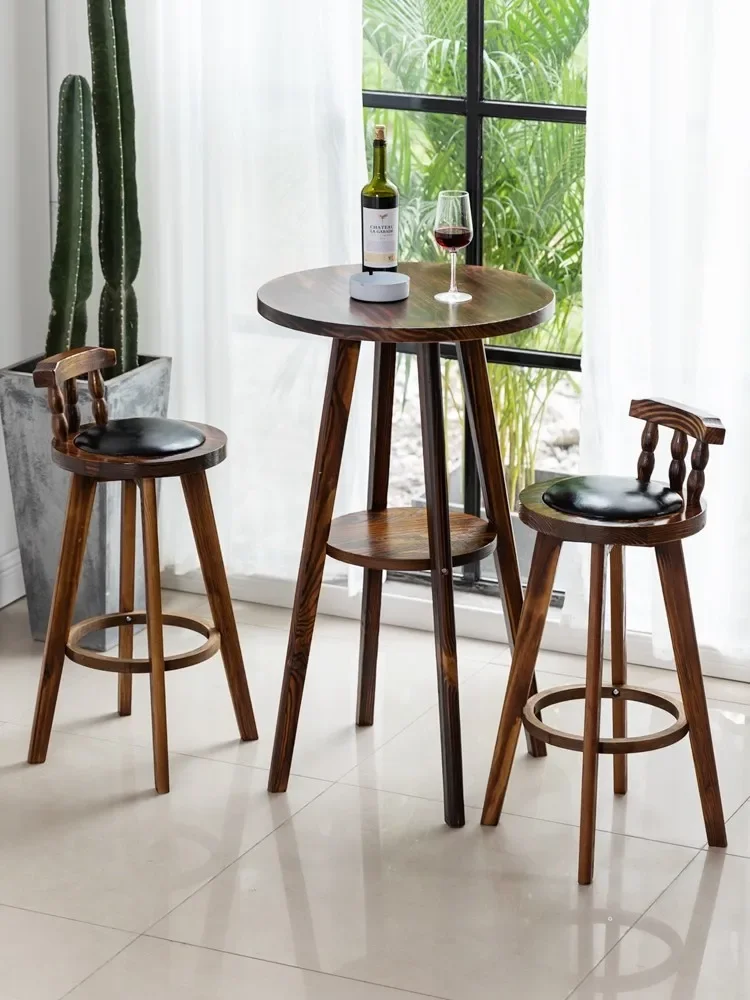 American Simple Balcony Home Bar Table Cafe Casual Dining Room High Table
American Simple Balcony Home Bar Table Cafe Casual Dining Room High Table