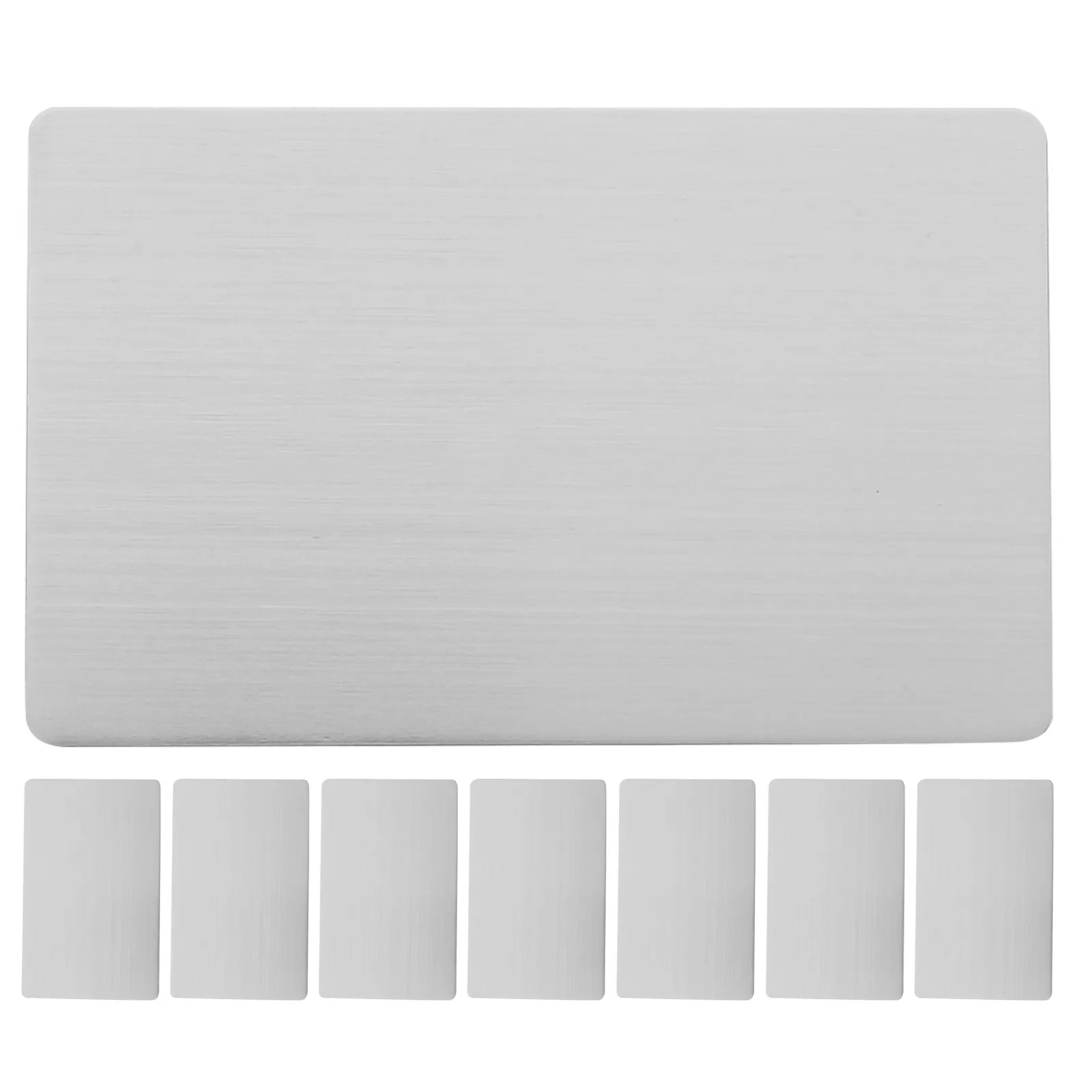 8Pcs Engravable Stainless Steel Business Card Blanks Metal Name Plate Blanks Ultra Thin Portable for Professionals DIY Laser
8Pcs Engravable Stainless Steel Business Card Blanks Metal Name Plate Blanks Ultra Thin Portable for Professionals DIY Laser