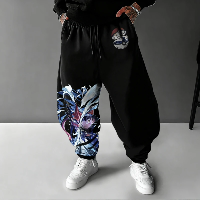 Pokémon Anime Ash Ketchum/Greninja Hand-drawn Sweatpants Autumn/Winter Men's Loose Casual American Hip Hop Plus Size Trousers
Pokémon Anime Ash Ketchum/Greninja Hand-drawn Sweatpants Autumn/Winter Men's Loose Casual American Hip Hop Plus Size Trousers
