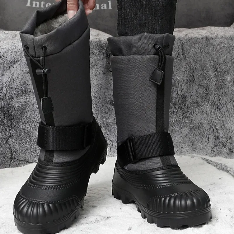 High Quality Men's Snow Boots Waterproof Cold Proof Warm Men High Top Boots Fashion Designer Winter Plush Men Shoes Botas Hombre
High Quality Men's Snow Boots Waterproof Cold Proof Warm Men High Top Boots Fashion Designer Winter Plush Men Shoes Botas Hombre