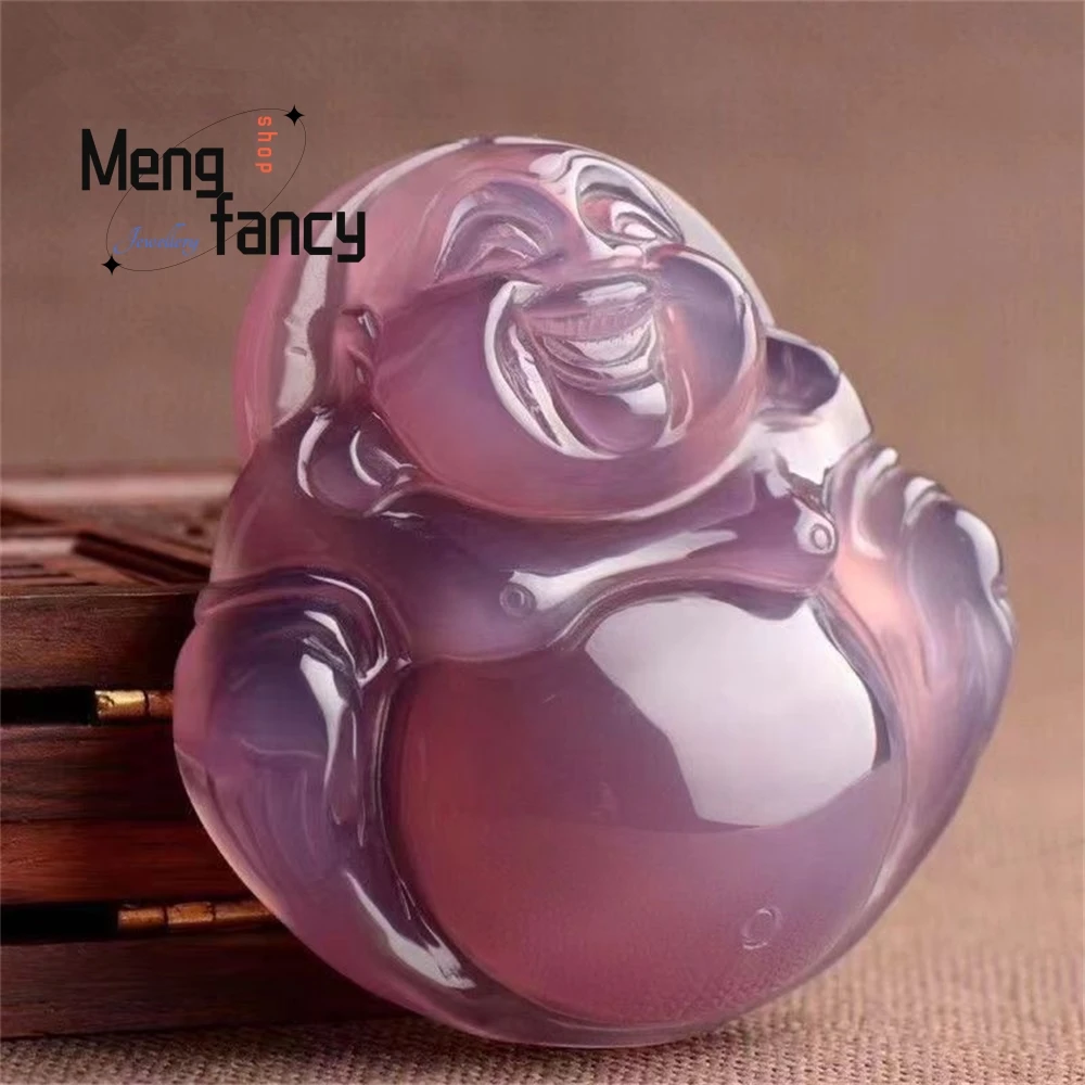 Imperial Purple Ice Chalcedony Maitreya Buddha Smiling Buddha Purple Agate Jade Pendant Jade Buddha Pendant Fashion Jewelry
Imperial Purple Ice Chalcedony Maitreya Buddha Smiling Buddha Purple Agate Jade Pendant Jade Buddha Pendant Fashion Jewelry