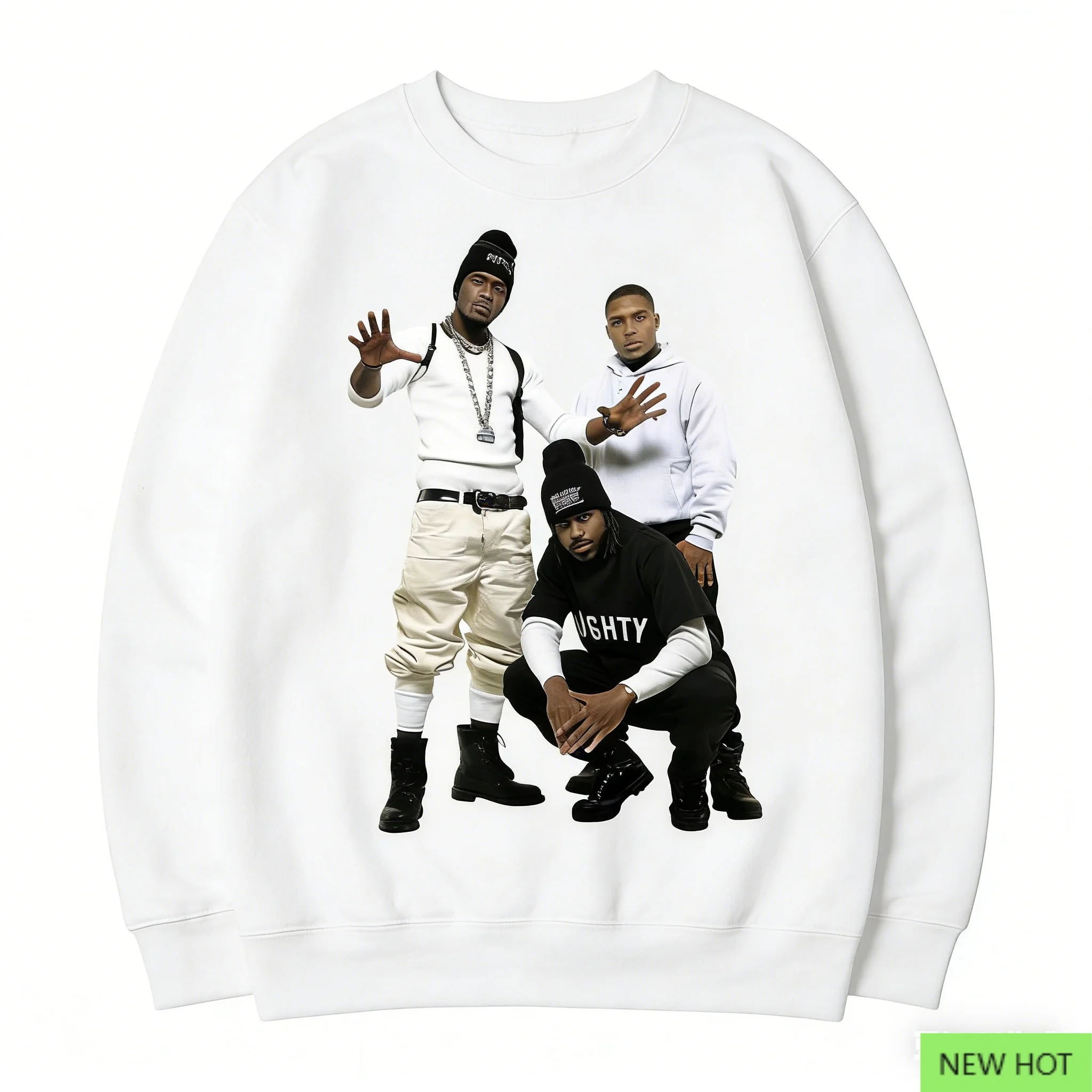 Толстовка Naughty By Nature, пуловер с рисунком трио в стиле хип-хоп, одежда для фанатов старой школы рэпа, белая повседневная уличная одежда унисекс
Толстовка Naughty By Nature, пуловер с рисунком трио в стиле хип-хоп, одежда для фанатов старой школы рэпа, белая повседневная уличная одежда унисекс