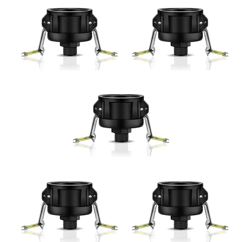 5X IBC Tote Fittings For 275 330 Gallon Tote Tank-2 Inch Cam Lock Fittings-For 3/4 Inch Male Thread IBC Tote Adapter
5X IBC Tote Fittings For 275 330 Gallon Tote Tank-2 Inch Cam Lock Fittings-For 3/4 Inch Male Thread IBC Tote Adapter
