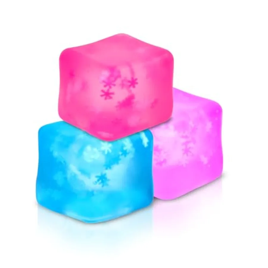 Fidget Toy Stress Cube 3 Pack, Cube Stress Ball with Snowflakes Inside, Mellow and Chill Touch, Classroom Prize Box Toys, Cube
Fidget Toy Stress Cube 3 Pack, Cube Stress Ball with Snowflakes Inside, Mellow and Chill Touch, Classroom Prize Box Toys, Cube