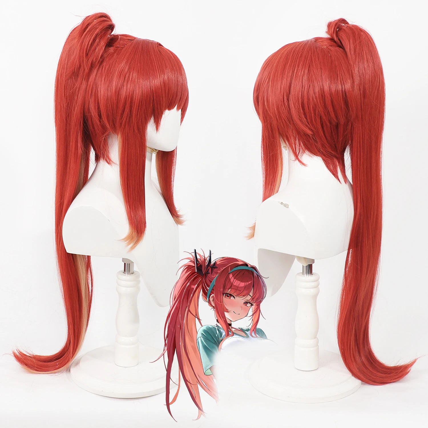 NIKKE Goddess of Victory Rapi Cosplay Wig Red Orange Gradient Ponytail Synthetic Hair For Anime Cosplay
NIKKE Goddess of Victory Rapi Cosplay Wig Red Orange Gradient Ponytail Synthetic Hair For Anime Cosplay