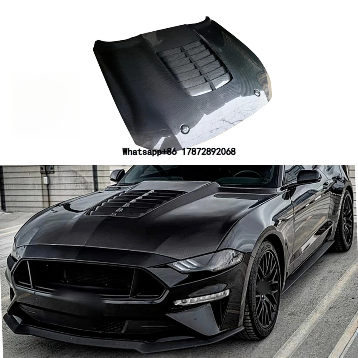 KXY GT500 Style Carbon Fiber Front Engine Hood for Mustang Bonnet 2018-2023
KXY GT500 Style Carbon Fiber Front Engine Hood for Mustang Bonnet 2018-2023