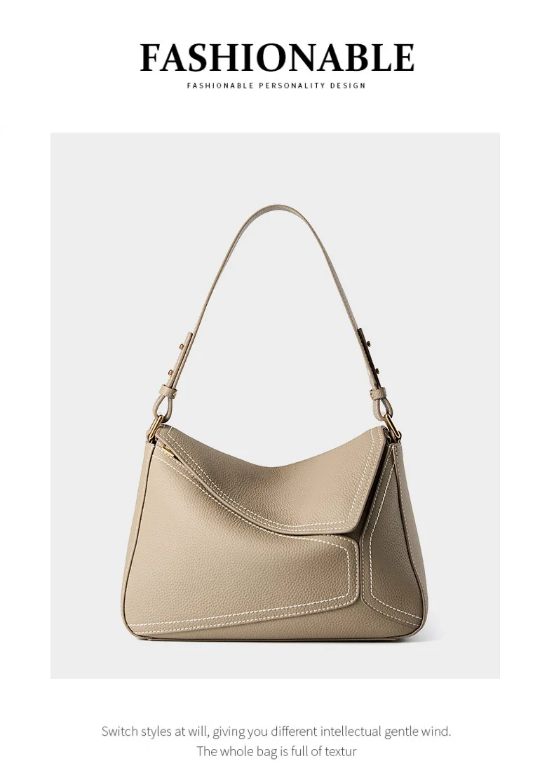 Genuine Leather Geometric Pillow Bag New Versatile Commuter Top Grain Cowhide Underarm Crossbody Bag for Women
Genuine Leather Geometric Pillow Bag New Versatile Commuter Top Grain Cowhide Underarm Crossbody Bag for Women