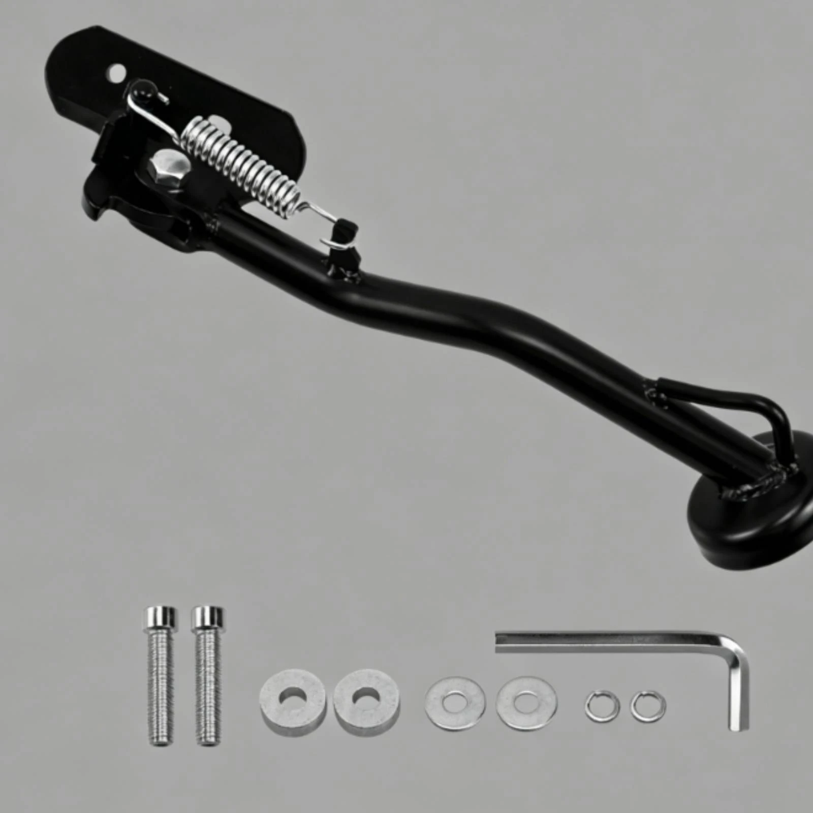 Motorcycle Side Stand Coiled-Loaded Motorbike Side Stand Motorcycle Kickstand Mounting Hardware Parking Support
Motorcycle Side Stand Coiled-Loaded Motorbike Side Stand Motorcycle Kickstand Mounting Hardware Parking Support