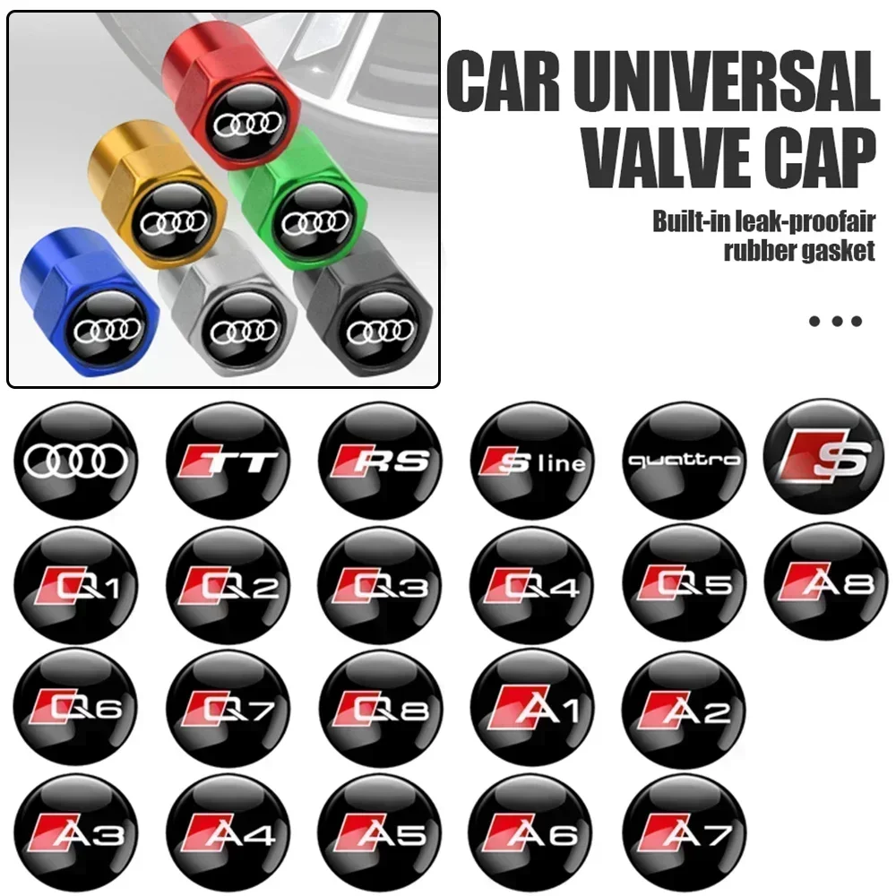 4Pcs Aluminum Car Wheel Tire Air Valve Caps Dust Cover for AUDI RS S SLINE A4 A3 A6 Q3 quattro Q7 TT B8 8P A1 A3 8P A4 B5 B6 B7
4Pcs Aluminum Car Wheel Tire Air Valve Caps Dust Cover for AUDI RS S SLINE A4 A3 A6 Q3 quattro Q7 TT B8 8P A1 A3 8P A4 B5 B6 B7
