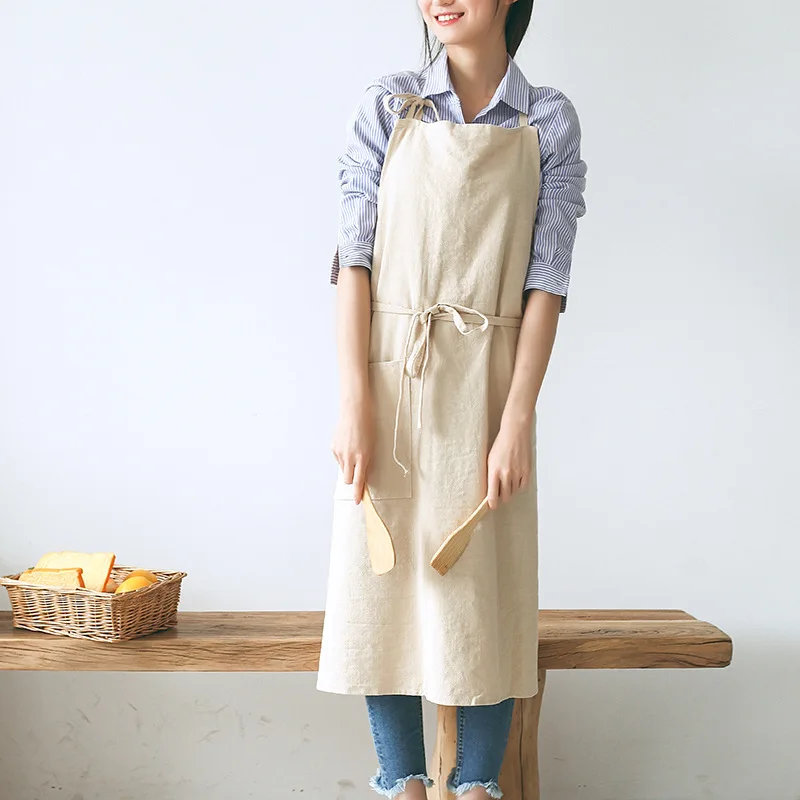 Japanese Style Cotton Linen Apron for Baking and Cooking, Simple and Minimalist Design
Japanese Style Cotton Linen Apron for Baking and Cooking, Simple and Minimalist Design