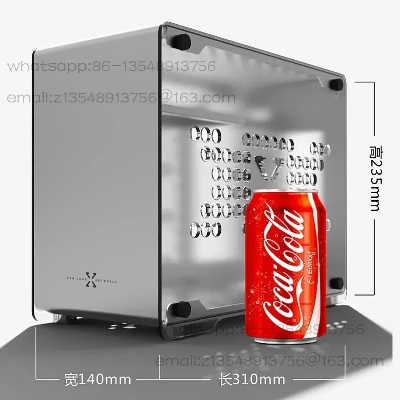B1 All Aluminum ITX Small Chassis SFX Desktop A4 Mini Computer Backpack Portable, Acrylic Double Side Panels
B1 All Aluminum ITX Small Chassis SFX Desktop A4 Mini Computer Backpack Portable, Acrylic Double Side Panels