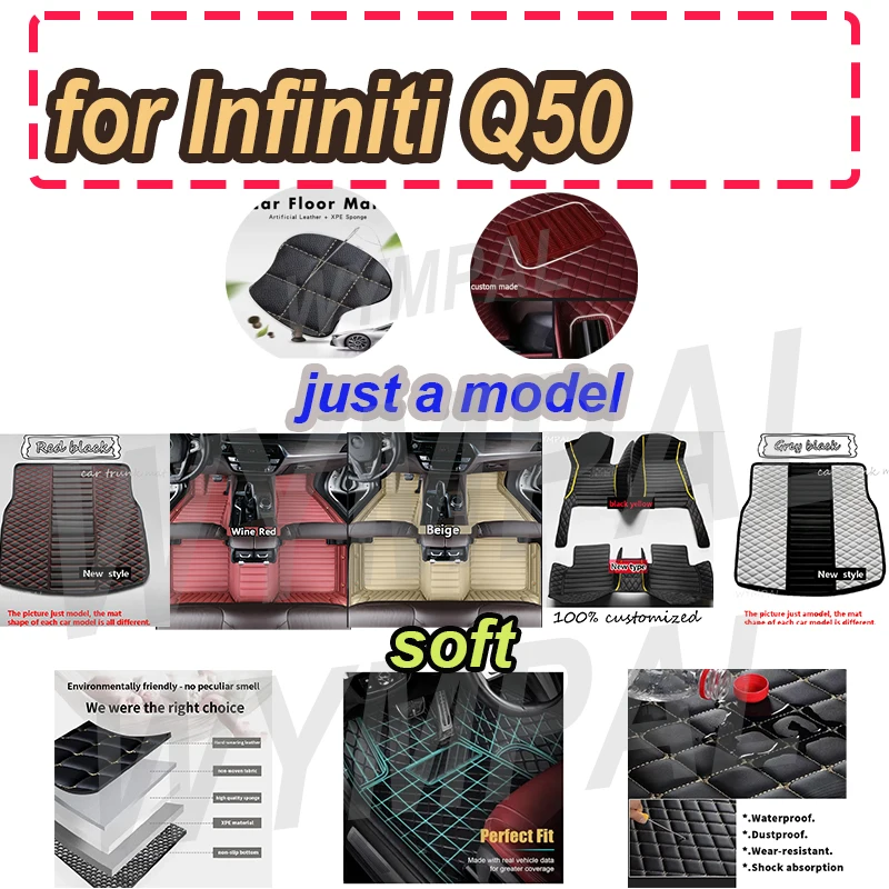 LUXURY Car Floor Mats For Infiniti Q50 2014 2015 Carpets Waterproof Custom Interior
LUXURY Car Floor Mats For Infiniti Q50 2014 2015 Carpets Waterproof Custom Interior