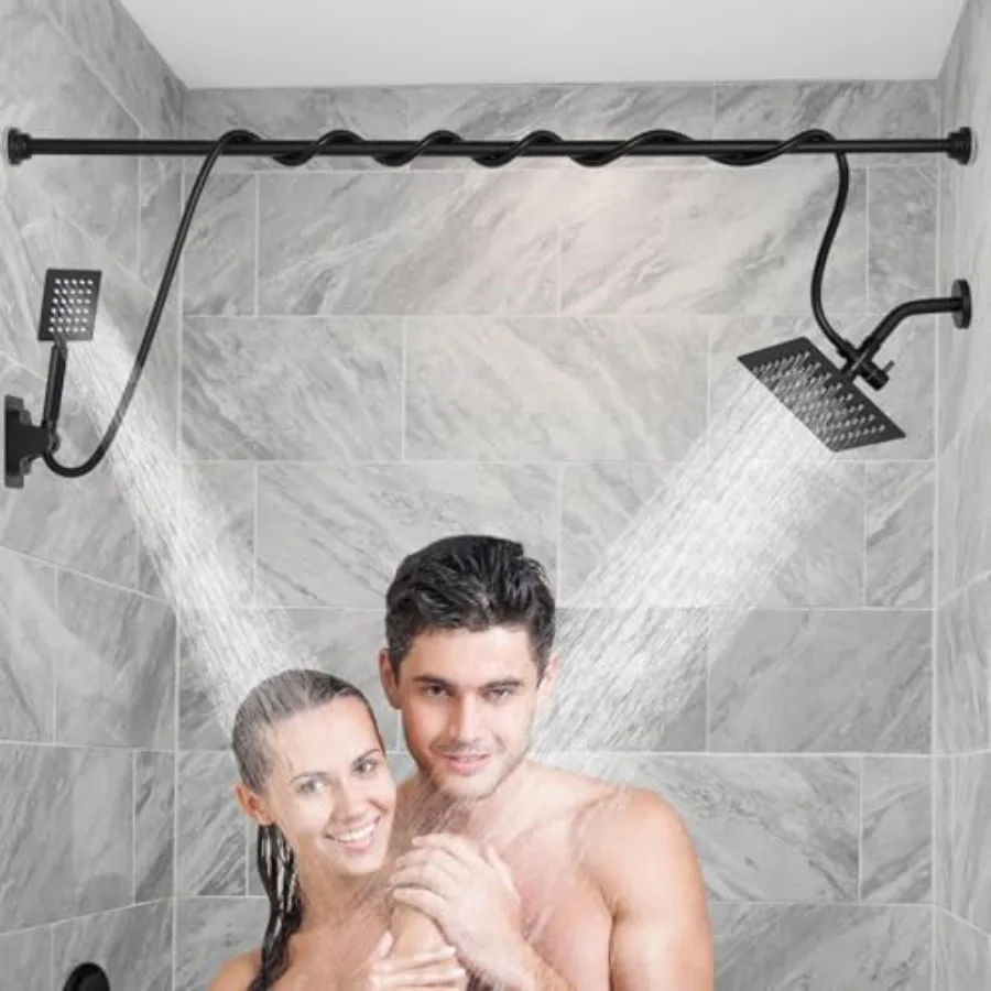 Dual Shower Head for Couples, High Pressure Rain Showerhead and Handheld Spray Combo, Adjustable Double Shower Heads for 2 Peop
Dual Shower Head for Couples, High Pressure Rain Showerhead and Handheld Spray Combo, Adjustable Double Shower Heads for 2 Peop
