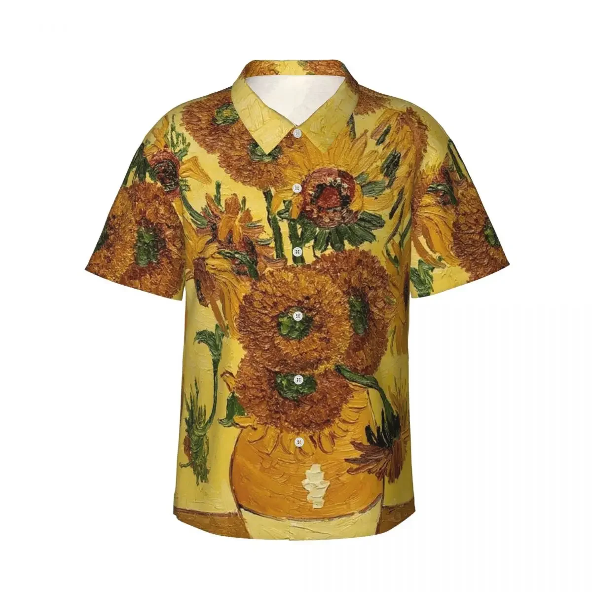 Vincent Van Gogh Sunflowers Sun Flowers Men's Shirts Hawaiian Short Sleeve Shirt Fashion Lapel Tops for Summer Beach
Vincent Van Gogh Sunflowers Sun Flowers Men's Shirts Hawaiian Short Sleeve Shirt Fashion Lapel Tops for Summer Beach