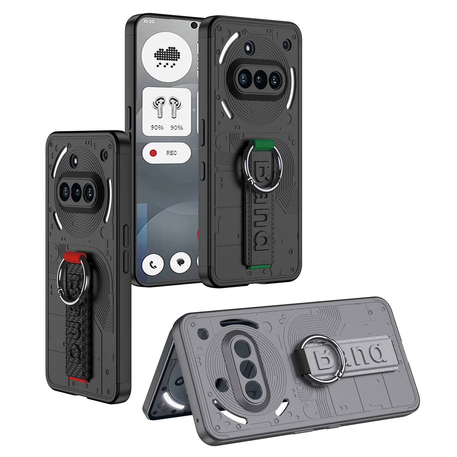 For Nothing Phone 3a Pro/3a Case Top And Bottom Embedded Snap-On Pc Hard Back Cover Elastic Wrist Strap Shockproof Phone Cover
For Nothing Phone 3a Pro/3a Case Top And Bottom Embedded Snap-On Pc Hard Back Cover Elastic Wrist Strap Shockproof Phone Cover