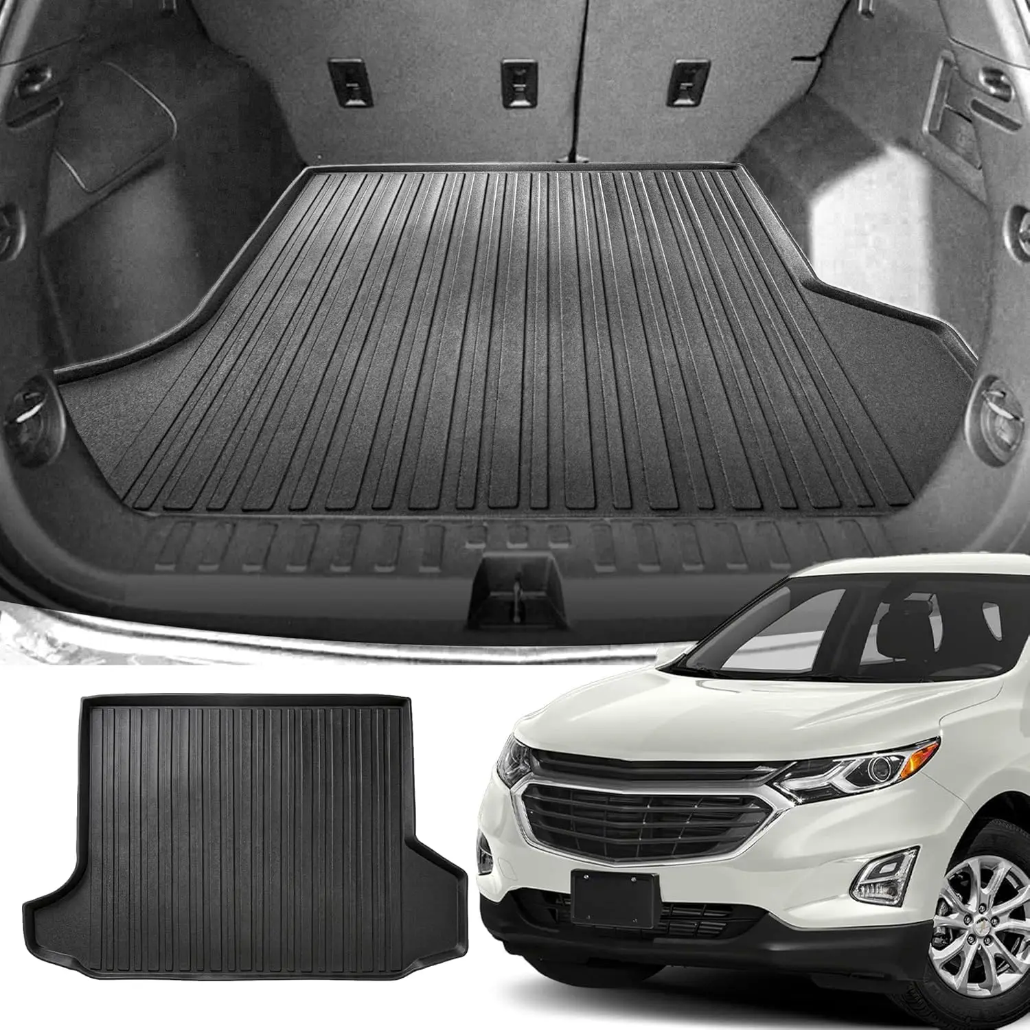 Custom Fit Cargo Liner for Chevrolet Equinox 2018-2024 with All-Season Protection, 3D Shaped Trunk Mat for GMC Terrain 2018-2024
Custom Fit Cargo Liner for Chevrolet Equinox 2018-2024 with All-Season Protection, 3D Shaped Trunk Mat for GMC Terrain 2018-2024