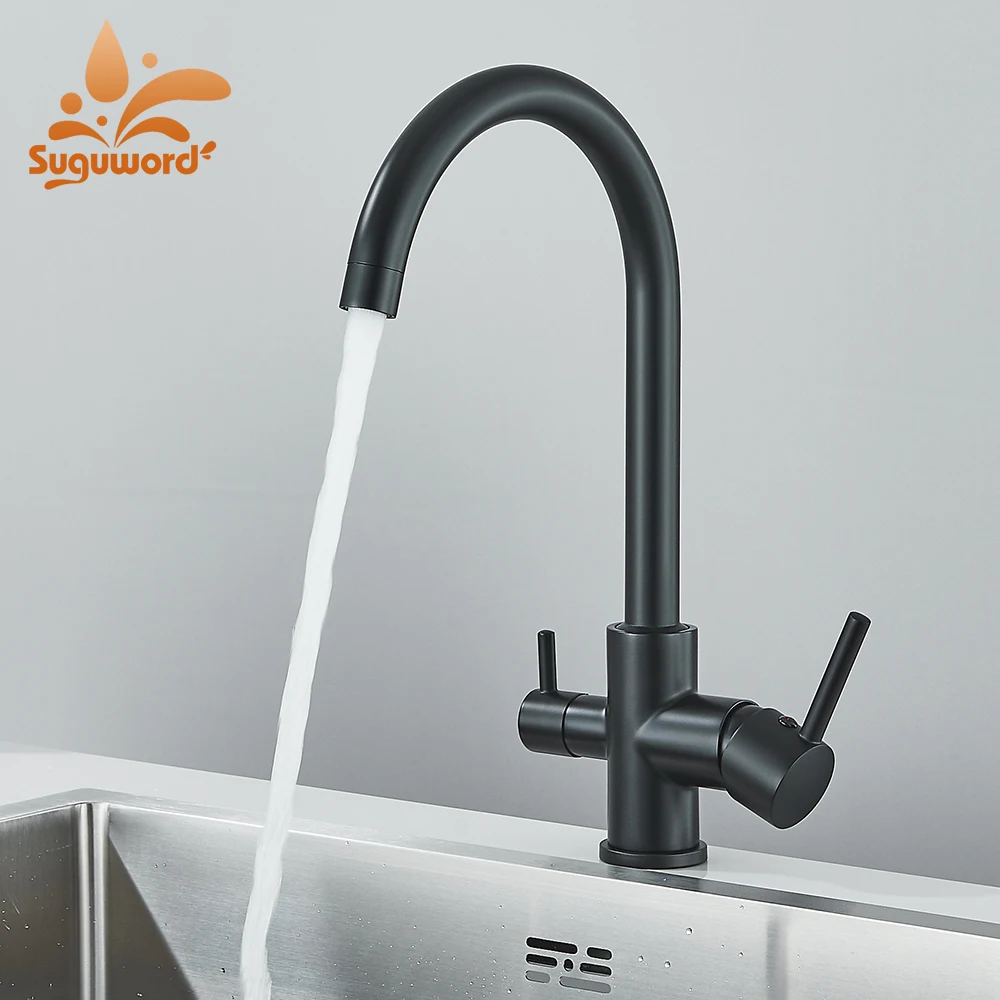 Матовый черный фильтр для чистой воды, кухонный кран, излив двойного назначения, ручка Daul, крепление на палубу, смеситель для раковины, смеситель для холодной и горячей воды, кухонный кран
Матовый черный фильтр для чистой воды, кухонный кран, излив двойного назначения, ручка Daul, крепление на палубу, смеситель для раковины, смеситель для холодной и горячей воды, кухонный кран