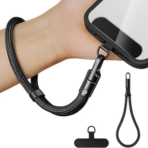 Lanière de téléphone universelle avec clip Anti-chute améliorée 360 °   Sangle de cou/à bandoulière réglable à rotation pour toutes les coques de téléphone