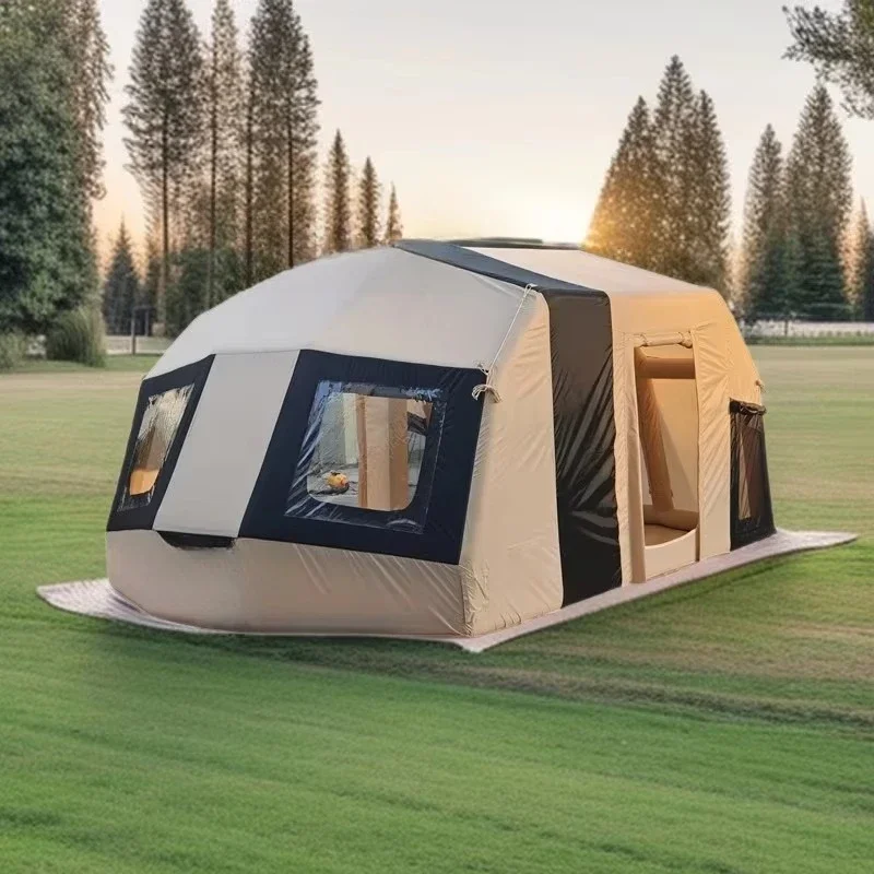 Waterproof portable, large family camping tent, inflatable outdoor air cushion tent
Waterproof portable, large family camping tent, inflatable outdoor air cushion tent