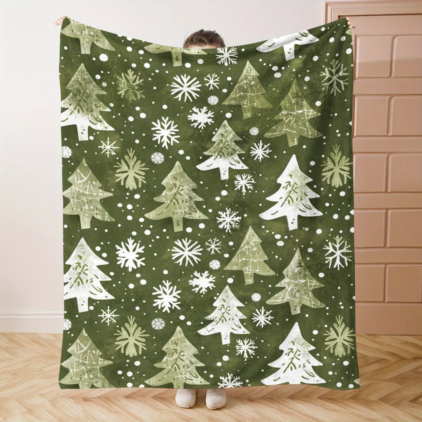 1 шт. зеленое одеяло с принтом рождественской елки и снежинок, полиэфирная ткань, можно стирать в машине, подходит для спальни и гостиной
1 шт. зеленое одеяло с принтом рождественской елки и снежинок, полиэфирная ткань, можно стирать в машине, подходит для спальни и гостиной