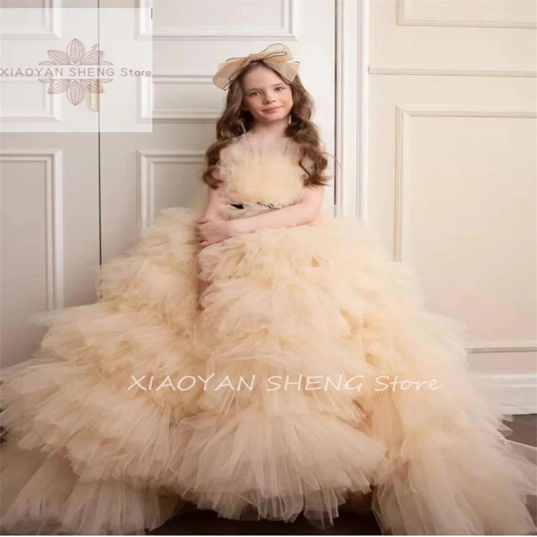 Flower Girl Dress For Wedding Tulle Fluffy Sleeveless Elegtant Princess Kids Birthday Party First Communion Ball Gowns
Flower Girl Dress For Wedding Tulle Fluffy Sleeveless Elegtant Princess Kids Birthday Party First Communion Ball Gowns