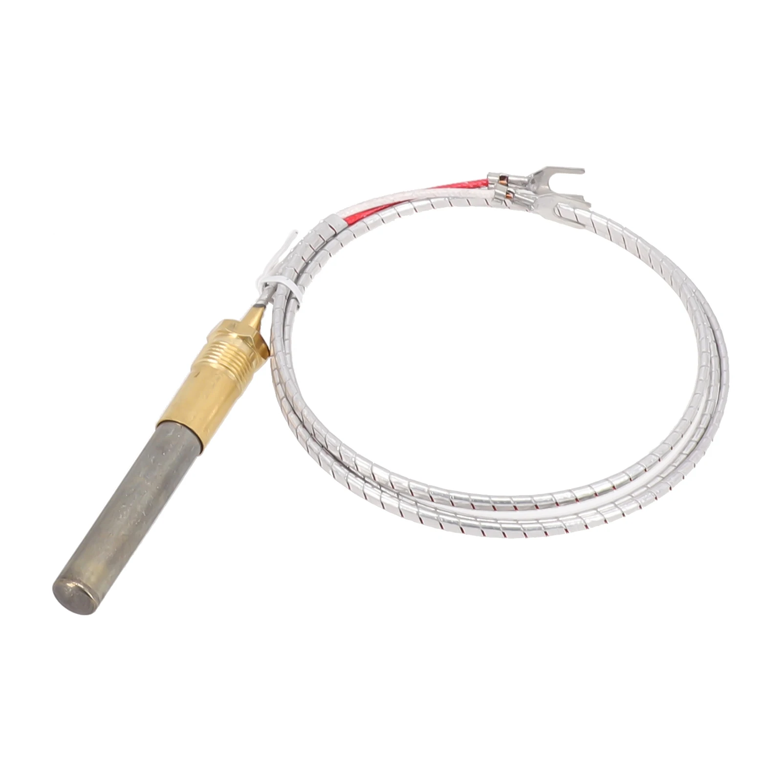 24 Inch Gold Copper Thermocouple 750C Millivolt Temperature Sensor For Gas Fireplace Oven Grill Boiler Water Heater Replacement
24 Inch Gold Copper Thermocouple 750C Millivolt Temperature Sensor For Gas Fireplace Oven Grill Boiler Water Heater Replacement