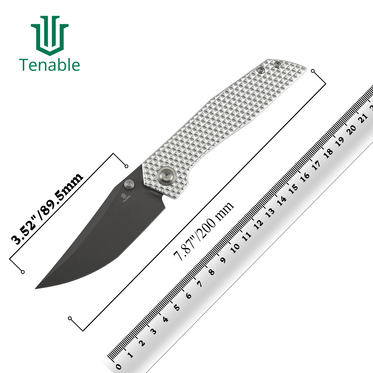 Tenable Folding Knives B1081 Deadite 3.52'' 14C28N/Damascus Blade with Aluminum/Micarta/PEI Handle Geoff Blauvelt Designed Knife
Tenable Folding Knives B1081 Deadite 3.52'' 14C28N/Damascus Blade with Aluminum/Micarta/PEI Handle Geoff Blauvelt Designed Knife