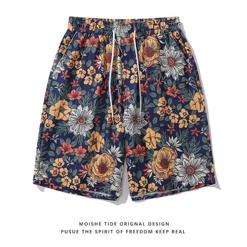 New Hawaiian Style Floral 3D Casual Beach Shorts with Full Print, Men's Loose Fit Couple Sports and Fitness Five Quarter Pants
New Hawaiian Style Floral 3D Casual Beach Shorts with Full Print, Men's Loose Fit Couple Sports and Fitness Five Quarter Pants