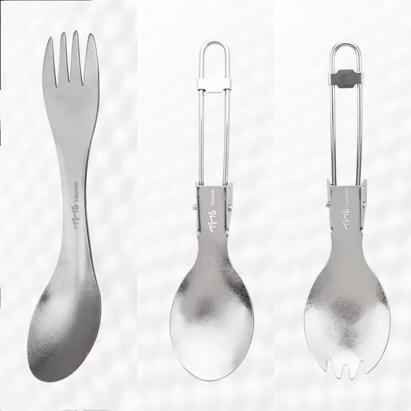 Foldable Spoon and Fork Set, Titanium campings, camping wookware, Dual-Purpose Spork, camping equip
Foldable Spoon and Fork Set, Titanium campings, camping wookware, Dual-Purpose Spork, camping equip