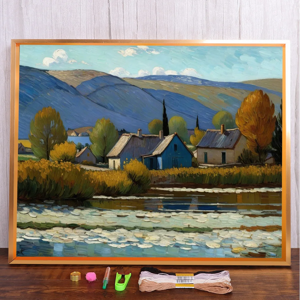 Fantasy Landscape Pre-Printed Cross Stitch Full Kit Embroidery Handmade Knitting Needlework Sewing Home Decor Room Decor Needle
Fantasy Landscape Pre-Printed Cross Stitch Full Kit Embroidery Handmade Knitting Needlework Sewing Home Decor Room Decor Needle