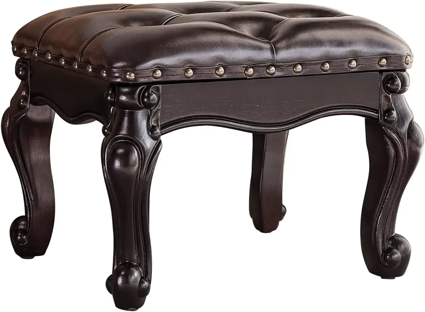 Dark Brown Solid Wood Ottoman Microfiber Leather Foot Rest Stool For Living Room Entryway Sofa
Dark Brown Solid Wood Ottoman Microfiber Leather Foot Rest Stool For Living Room Entryway Sofa