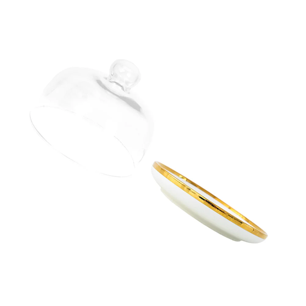 1Set Dessert Glass Cover Smooth Handle Design Great for Parties Receptions Weddings Fresh Keeping Food Storage Cover
1Set Dessert Glass Cover Smooth Handle Design Great for Parties Receptions Weddings Fresh Keeping Food Storage Cover