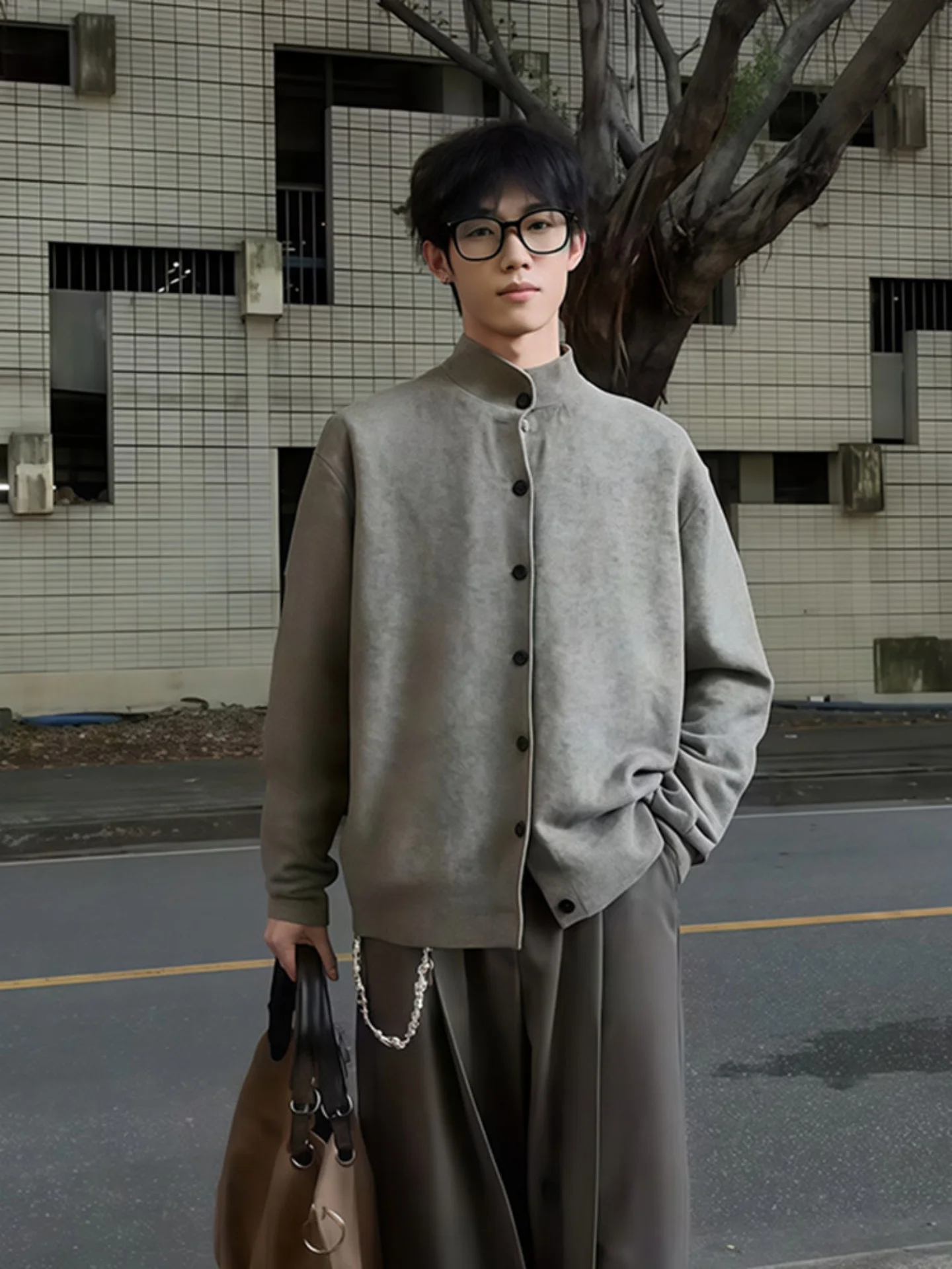 Мужской вязаный кардиган свободного кроя с высоким воротником из смесового волокна, теплый зимний, модный, повседневный, в стиле lazy style
Мужской вязаный кардиган свободного кроя с высоким воротником из смесового волокна, теплый зимний, модный, повседневный, в стиле lazy style