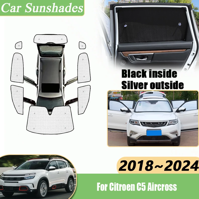 For Citroen C5 Aircross 2018-2024 Car Sunshade Heat Insulation Windshield Side Window Anti-UV Protection Visor Auto Accessories
For Citroen C5 Aircross 2018-2024 Car Sunshade Heat Insulation Windshield Side Window Anti-UV Protection Visor Auto Accessories