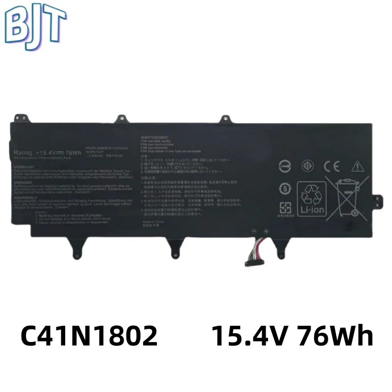 15.4V 76Wh New Laptop Battery C41N1802 For ASUS ROG Zephyrus S GX701G GX701GX GX735GV GX735GW GX735GVR GX701GV-EV052T 8Cell
15.4V 76Wh New Laptop Battery C41N1802 For ASUS ROG Zephyrus S GX701G GX701GX GX735GV GX735GW GX735GVR GX701GV-EV052T 8Cell