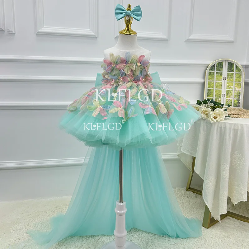KLFLGD Elegant turquoise flower girl dress, flower girl lace, children's wedding, toddler baby girl, birthday celebration party
KLFLGD Elegant turquoise flower girl dress, flower girl lace, children's wedding, toddler baby girl, birthday celebration party
