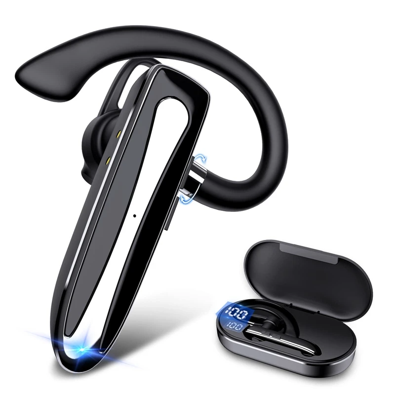 SCLS Bluetooth-гарнитура Беспроводной наушник для мобильных телефонов с чехлом для зарядки Гарнитура с одним ухом без помощи рук для вождения в офисе
SCLS Bluetooth-гарнитура Беспроводной наушник для мобильных телефонов с чехлом для зарядки Гарнитура с одним ухом без помощи рук для вождения в офисе
