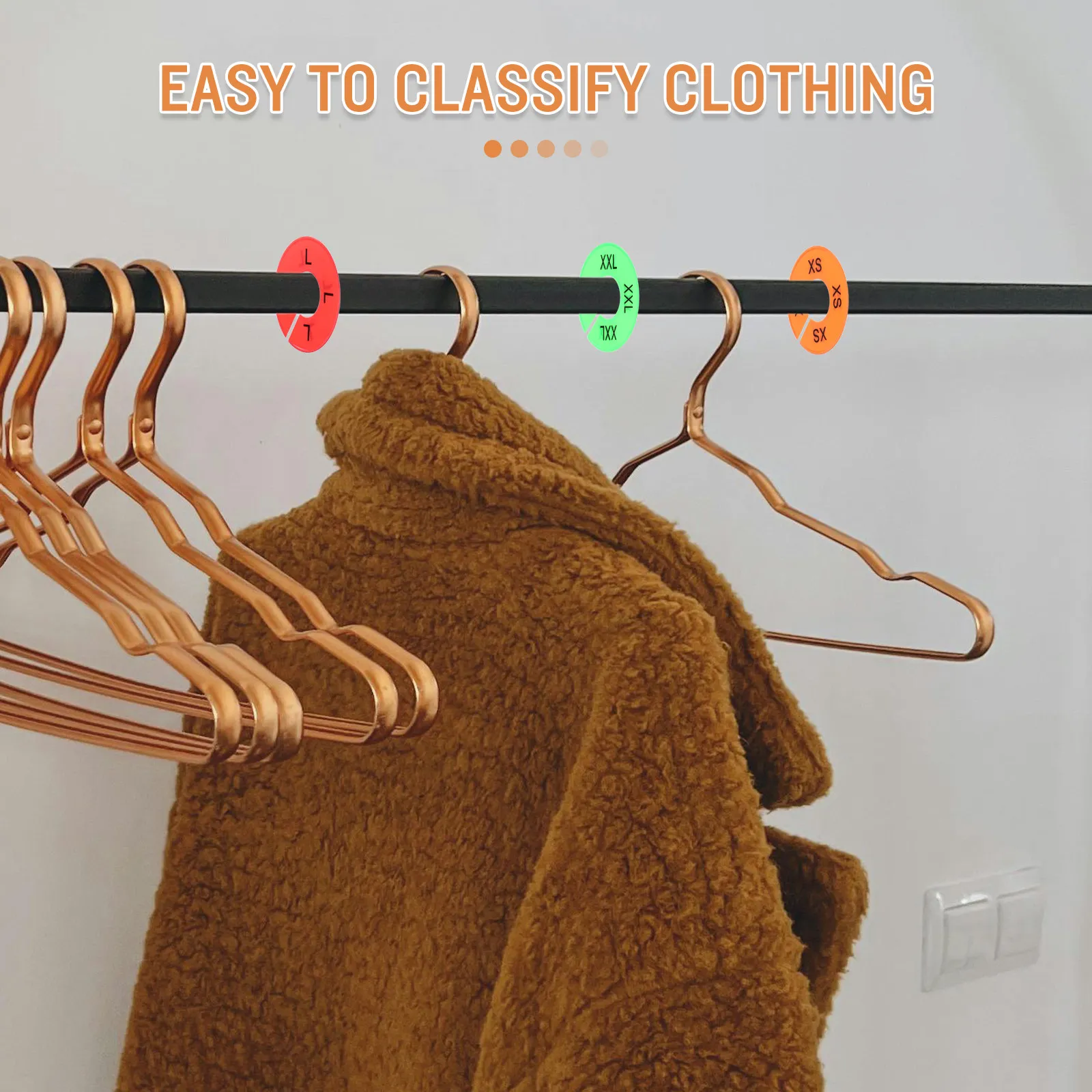 40Pcs Clothing Size Dividers Plastic Closet Organizers Clothes Rack Separators for Wardrobe Shelf Dividers Hanger Size Mark
40Pcs Clothing Size Dividers Plastic Closet Organizers Clothes Rack Separators for Wardrobe Shelf Dividers Hanger Size Mark