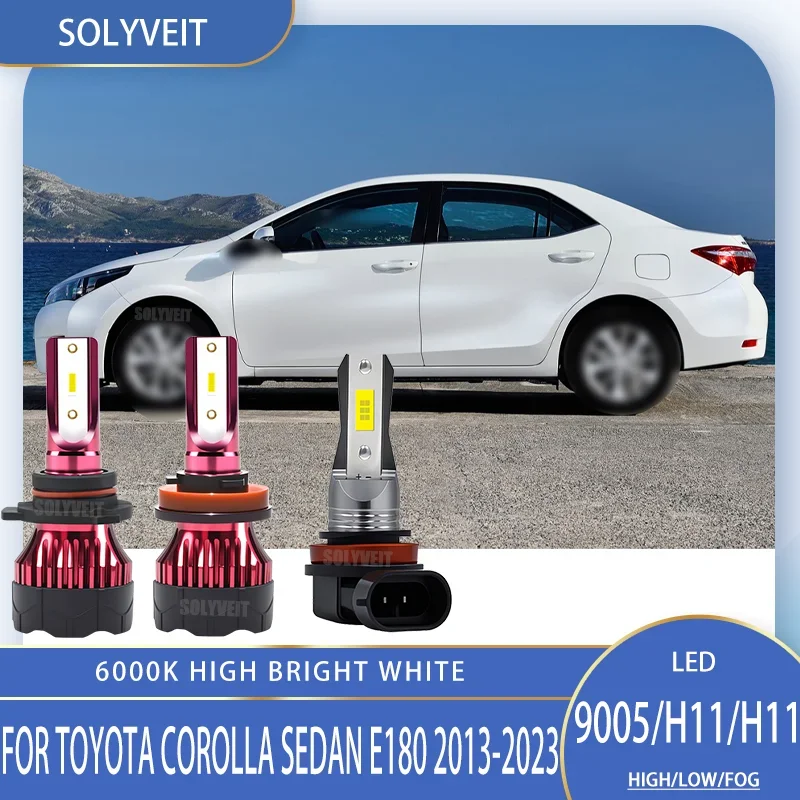 LED HB3 H11/H9 Headlight High Low Beam Foglamp Kit Car Bulb For Toyota Corolla Sedan E180 2013 2014 2015 2016 2017 2018-2023
LED HB3 H11/H9 Headlight High Low Beam Foglamp Kit Car Bulb For Toyota Corolla Sedan E180 2013 2014 2015 2016 2017 2018-2023