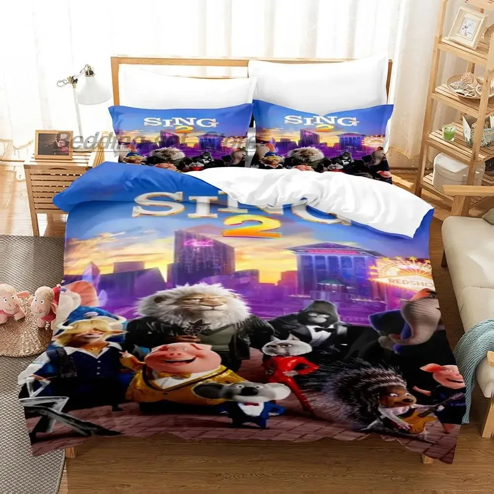Sing 2 Bedding Set Single Twin Full Queen King Size Bed Set Aldult Kid Bedroom Duvetcover Sets 3D Print Kawaii Aniem 2022
Sing 2 Bedding Set Single Twin Full Queen King Size Bed Set Aldult Kid Bedroom Duvetcover Sets 3D Print Kawaii Aniem 2022