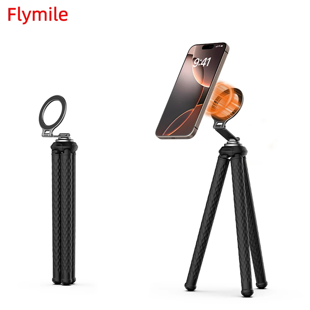 Flymile Magnetic Flexible Octopus Tripod Smartphone Magself Travel Vlog Tripod Adjustable Selfie Holder For IPhone Xiaomi Huawei
Flymile Magnetic Flexible Octopus Tripod Smartphone Magself Travel Vlog Tripod Adjustable Selfie Holder For IPhone Xiaomi Huawei