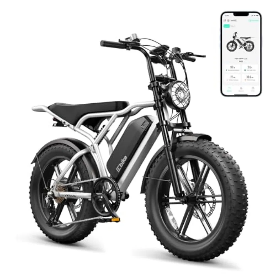 TST Electric Bike for Adults: 1500W peak motor, 48V 15Ah battery, 60-mile range, 20 all-terrain e-bike with 7 speeds and full s
TST Electric Bike for Adults: 1500W peak motor, 48V 15Ah battery, 60-mile range, 20 all-terrain e-bike with 7 speeds and full s