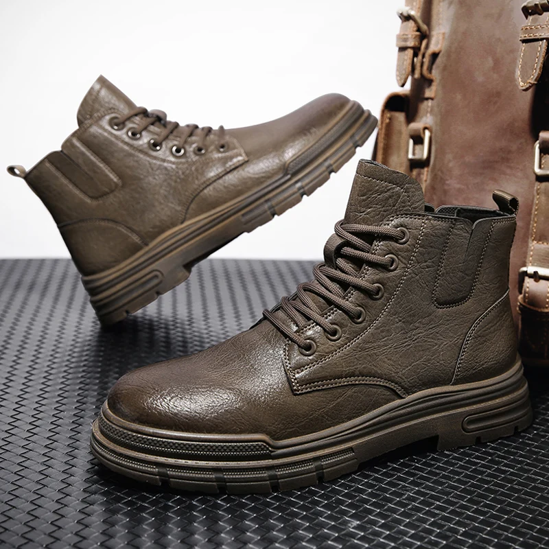 Мужские ботинки, повседневная зимняя обувь до щиколотки, ковбойская боевая обувь «Челси», тактическая мотоциклетная кожаная уличная походная рабочая роскошная дизайнерская обувь
Мужские ботинки, повседневная зимняя обувь до щиколотки, ковбойская боевая обувь «Челси», тактическая мотоциклетная кожаная уличная походная рабочая роскошная дизайнерская обувь