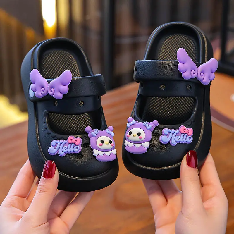 Kawaii Sanrio Hello Kitty крутые летние домашние сандалии для девочек для внутреннего и наружного использования пляжные тапочки My Melody Kuromi в подарок
Kawaii Sanrio Hello Kitty крутые летние домашние сандалии для девочек для внутреннего и наружного использования пляжные тапочки My Melody Kuromi в подарок