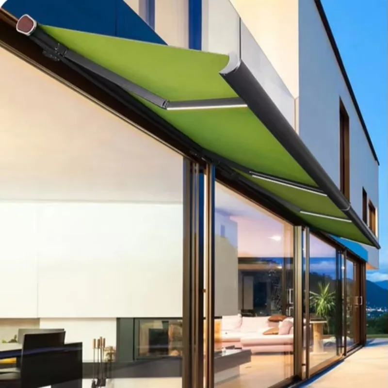 Outdoor Customizable Size Electric Retractable Folding Arm Awning Full Cassette Motorized Outdoor Front Door Awning
Outdoor Customizable Size Electric Retractable Folding Arm Awning Full Cassette Motorized Outdoor Front Door Awning